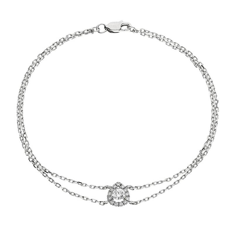 Pear Shape Delicate Diamond Bracelet