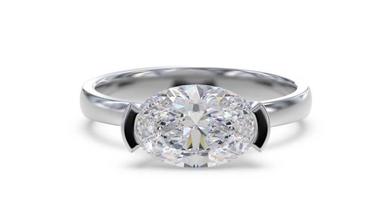 Traditional Oval Diamond Engagement Ring