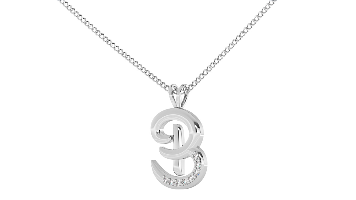 B Alphabet Pendant