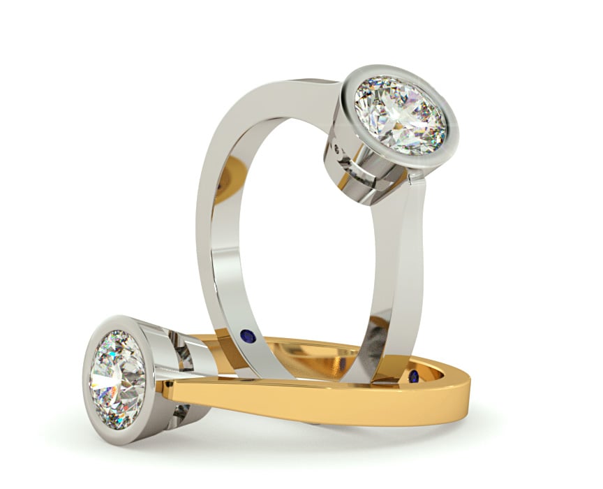 Bezel Set Diamond Ring