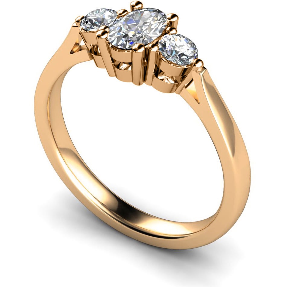 Oval Cut Rose Gold Ring