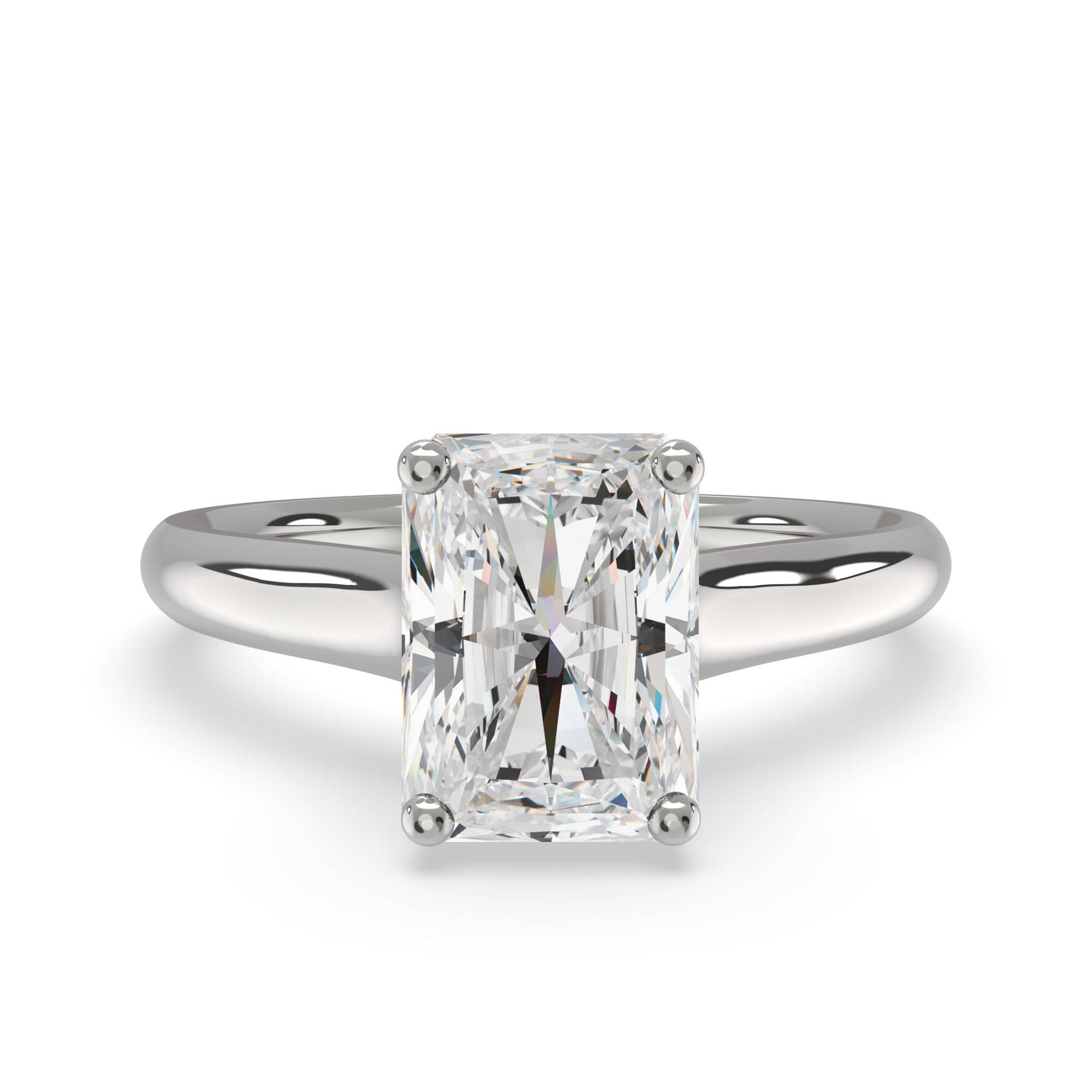 Elegant Radiant Diamond Engagement Ring